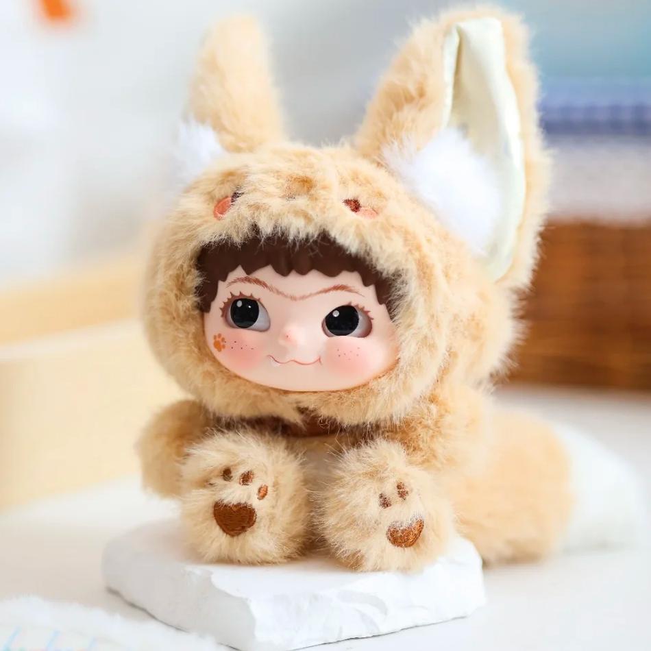Wakuku V2 Serie Fox and Bunny Trick Or Treat Peluche Vinile Scatola Cieca Portachiavi Ciondolo Scatola Misteriosa Sorpresa Giocattoli da Collezione Regali