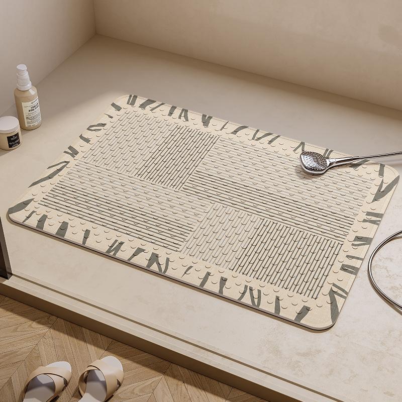 Nordic Simple Wind Anti-slip Suction Cup Floor Mat for Children  Elderly and Pregnant Women Bathroom Bath Anti-fall Suction Cup Mat