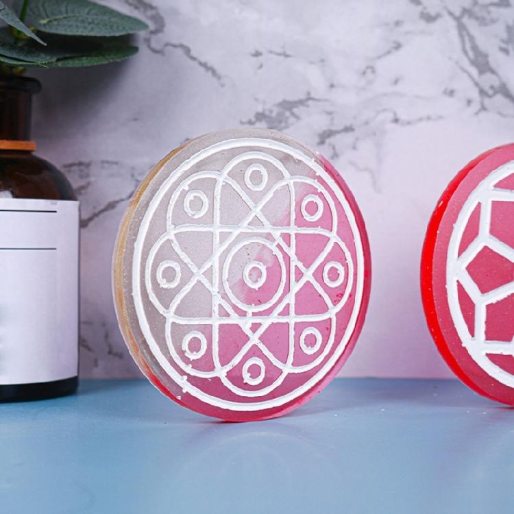 1/3Pcs Non-Stick Flower Pattern Coaster Resin Mold Cup Mat Epoxy Mold Home-Decor