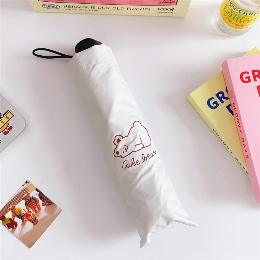 

Зонт с милым медведем и собакой, солнечный зонт с рисунком для женщин и детей, легкий портативный складной солнцезащитный крем с защитой от ультрафиолета