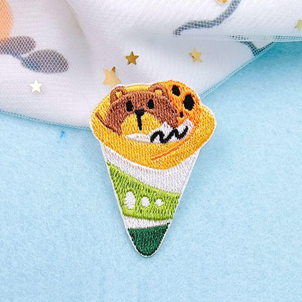 8PCS Self-adhesive Clothing Patch Fruits Clothes Appliques Phone Case Embroidered Patch  Sewing
