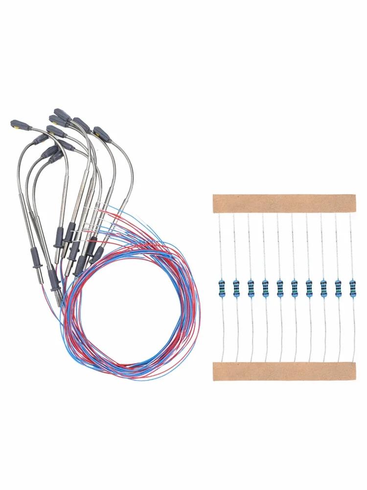 10pcs 1:87 Model LED Street Lamp Lighting Single Head Train Layout Landscape 3V 20mA Led Lamp Lighting