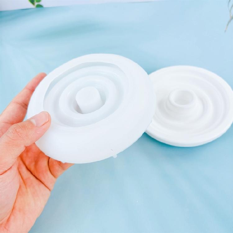 Stunning Round Candle Holders Silicone Mold  Personalized Home Decors Resin Mold