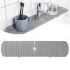 Kitchen Silicone Faucet Mat Water Catcher Mat Sink Large Size Splash Pad Countertop Drain Drying Protector Bathroom