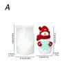 Reusable Food Grade Silicone Candle Mould for Snowman Shape Candle Soaps Chocolates Art