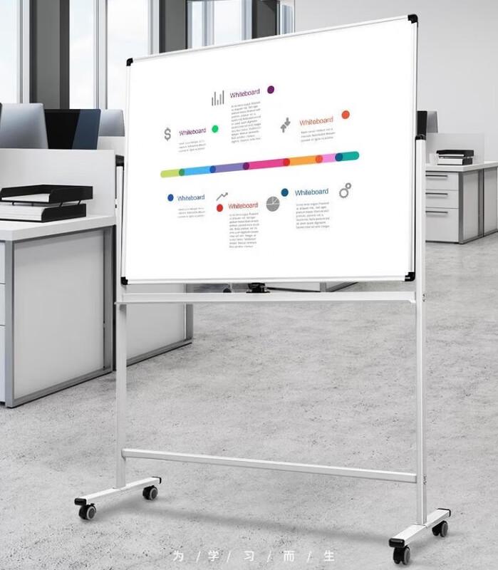 Deli Premium H-Type Double-Sided Magnetic Whiteboard & Chalkboard