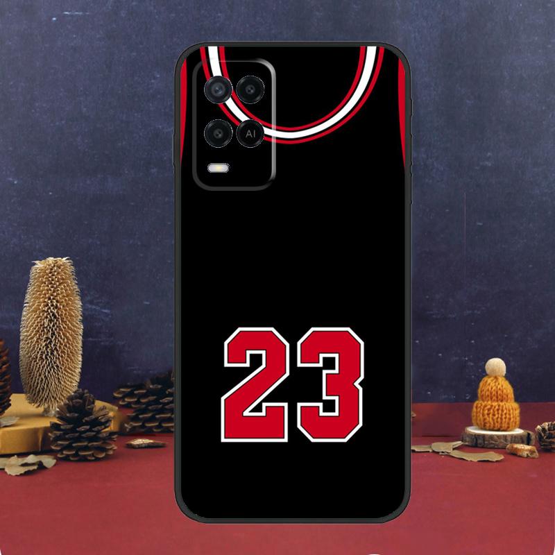 Basketball Number 23 Case For Oppo A60 A80 A40 A6 A5 Pro A15 A16 A17 A57 A94 A74 A54 A76 A96 A18 A38 A58 A78 A98