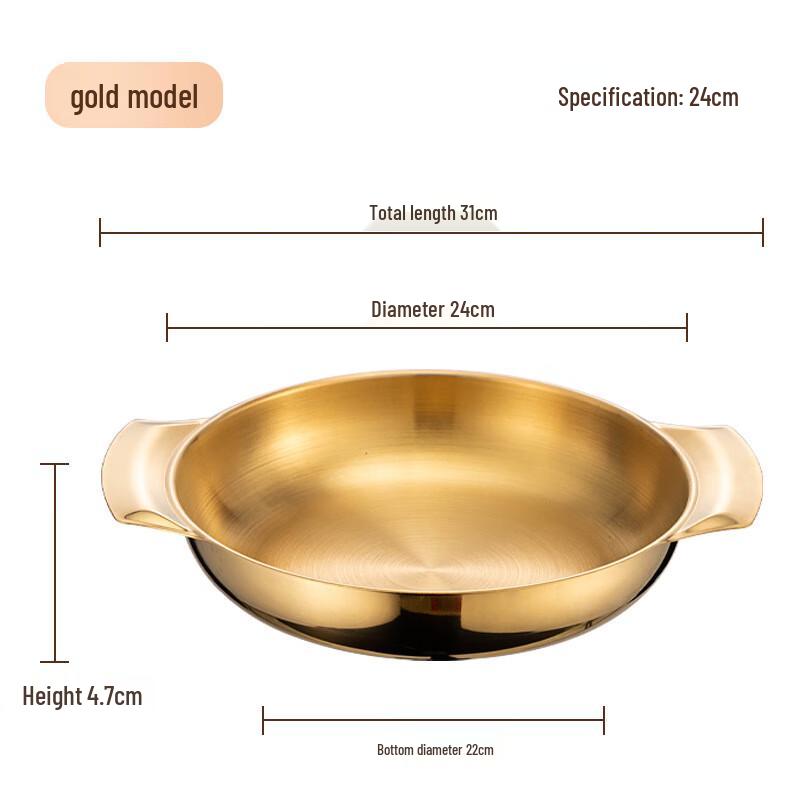 ZISIZ Korean Style Stainless Steel Multi-Purpose Plate