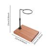 Pour Over Coffee Stand Coffee Dripper Filter Stand Retro Hand-Brewed Coffee Stand Household Drip Filter Stand Wooden Base Adjust