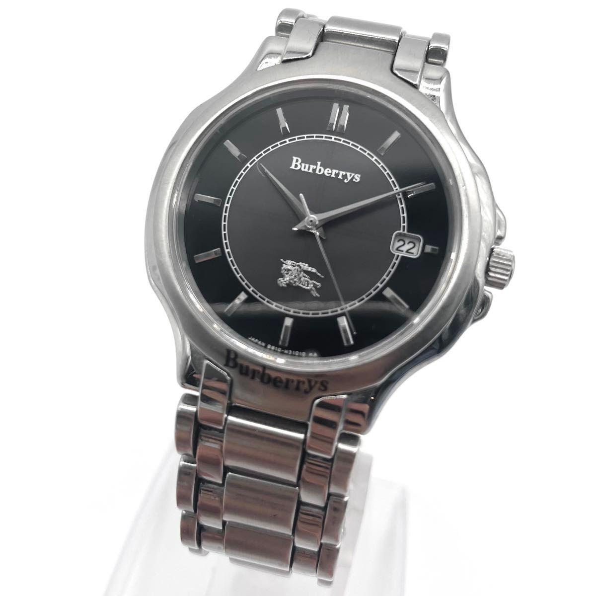 Used Burberrys Burberry Solar Horse Logo Watch Black