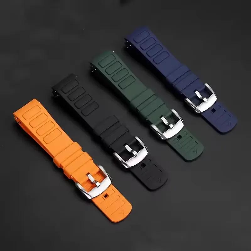 For Mido Multifort TV M049.526 Waterproof Rubber Watch Strap 22mm M049 Curved Interface Silicone Watch Accessories Band