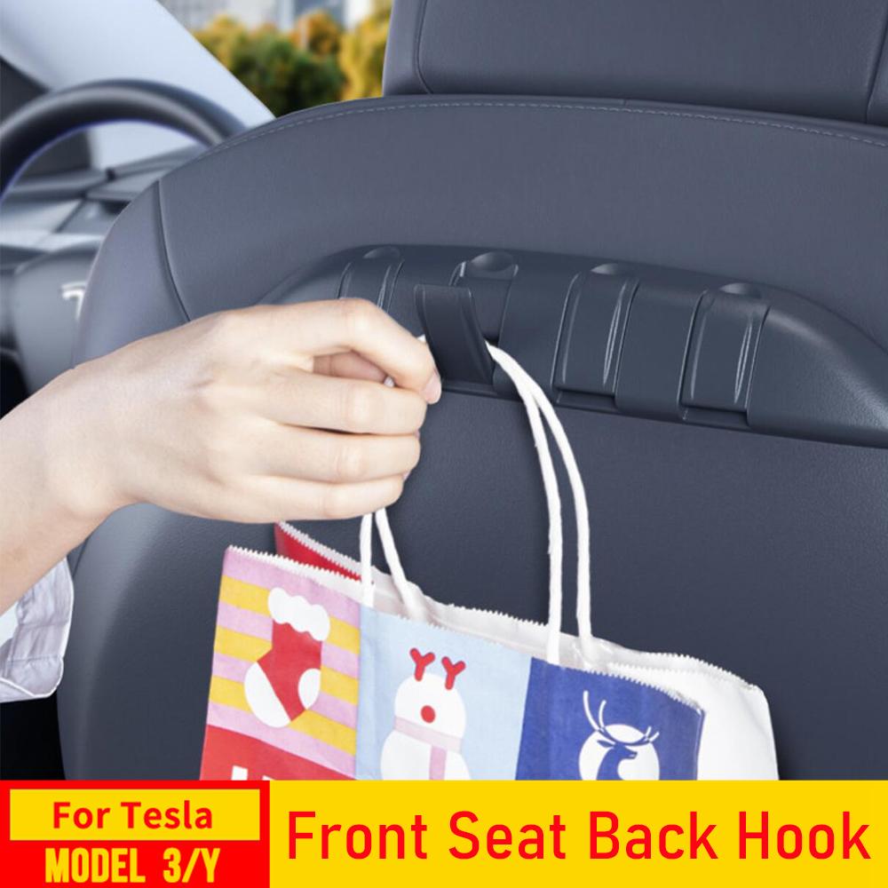Car Seat Hook for Tesla Model Y Juniper Model 3 Accessories 2026 2026-2026 Seat Backrest Hook Front Seat Back Hanger Organizer