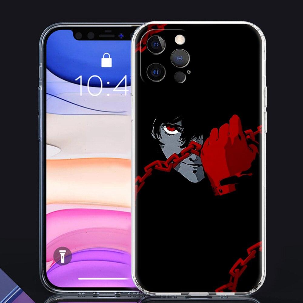 Persona 5 P5 Joker Luxury Phone Case For iPhone 14 13 Pro 11 12  Max X XR XS 7 8 Plus SE Clear Soft Silicone Cover Fundas