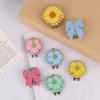 Golf Cap Clips With Magnet Mark Bow/Petal Pattern Golf Ball Marker Golf Ball Position Removable Golf Accessories For Golf Lover