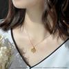 Disney Winnie the Pooh Pendant Silver with Yellow Gold Cubic Jewelry Special VPCDS20316 Necklace, Plating, Zirconia, Honey, Gift, Case,