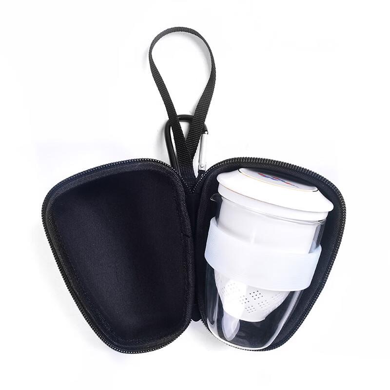 Portable Mutton Fat Jade White Porcelain Travel Tea Set