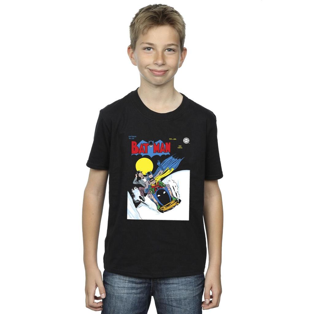 DC Comics Boys Batman Snow Mobile T-Shirt