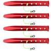 4pcs Aluminium Alloy Tent Pegs Stake Windproof Ushaped Snow Mud Nails Camping Equipment