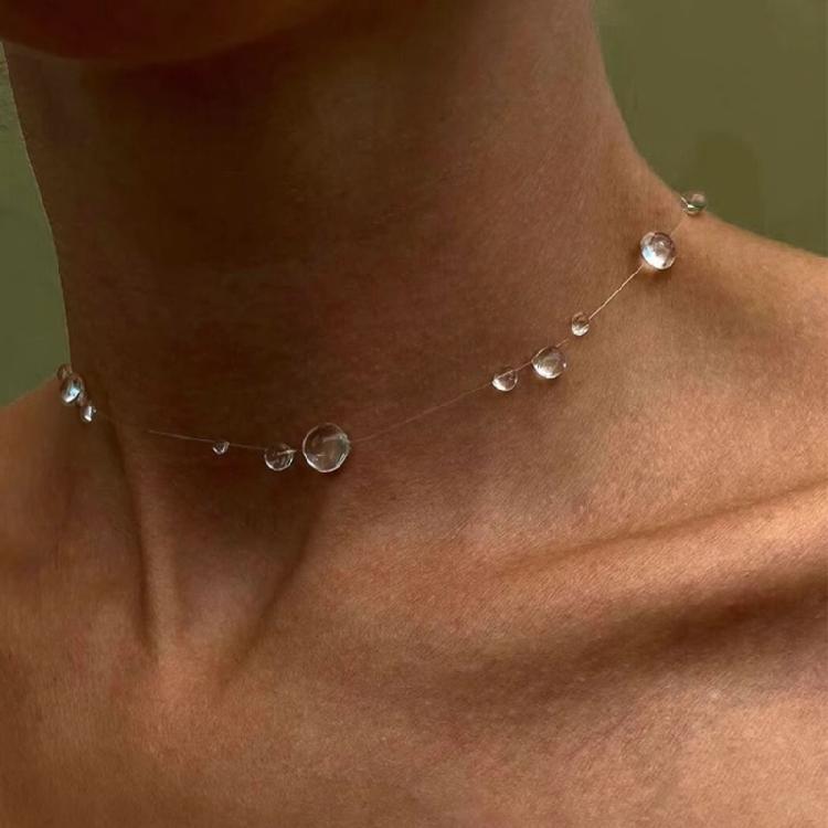 Stern Wassertropfen Anhänger Schmuck Zeitgenössischer Stil Legierung Halskette Geeignet für Partys und Tägliches Tragen