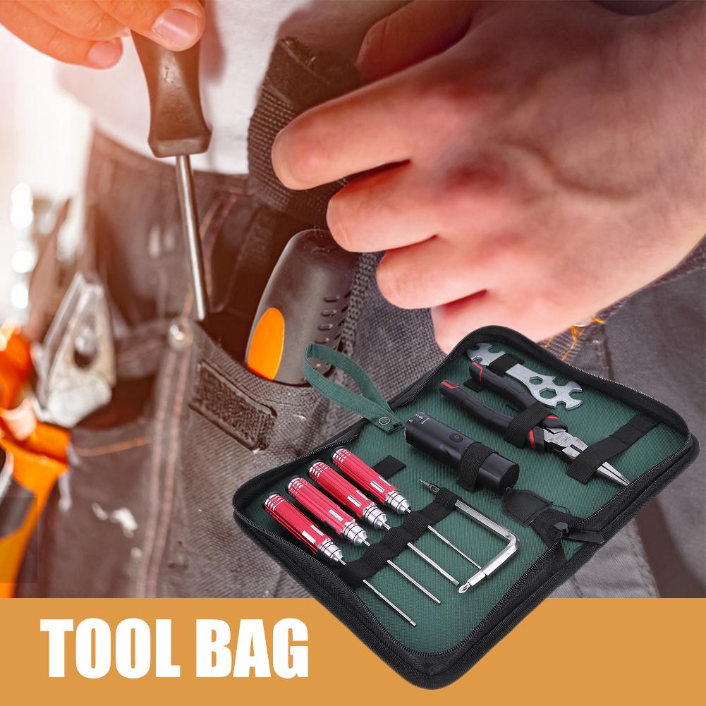 Tools Organizer Bag Oxford Cloth Compact Tool Carrier Portable Tool Pouch for Household Travel for Electrician Household Worker