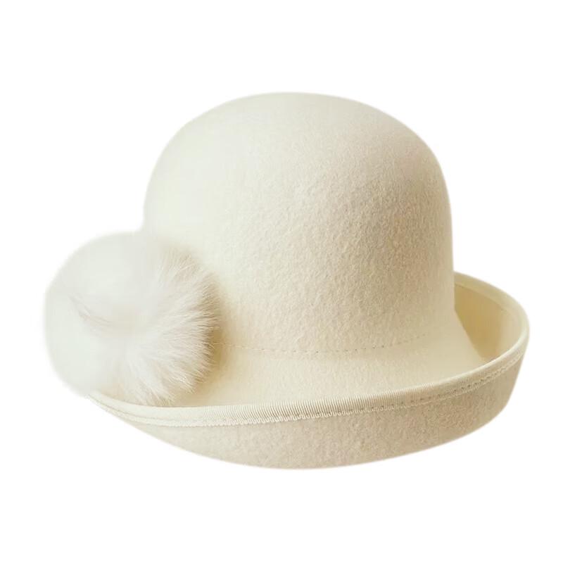 Элегантная ретро шляпа-ведро 57cm