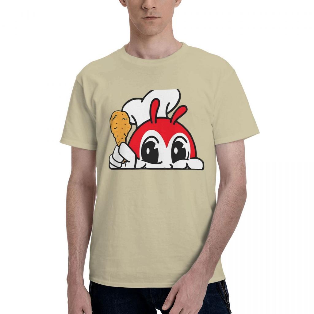 JOLLIBEE PEEKING CUTE CHICKEN JOY FILIPINO STICKER 100 Cotton Casual Breathable Confortable TShirt Designer Clothes Men Men