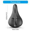 Bike Seat Pad Cover for Regular Use, Cushioned Saddles Layer with Center Channel, Grip Texture, and PU Shell for Daily Use