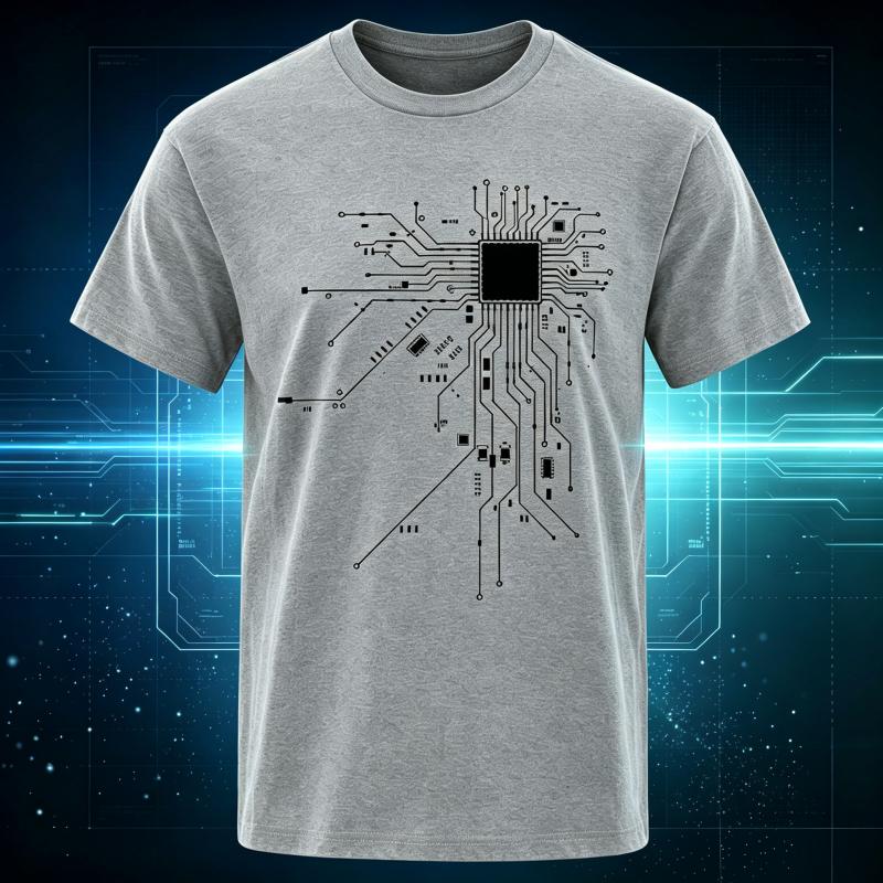 CPU Processor Circuit Diagram T Shirt Unisex Summer Cotton Tshirt Unisexs Funny Tops Fashion ComfortCrew Neck Tees Homme Clothes