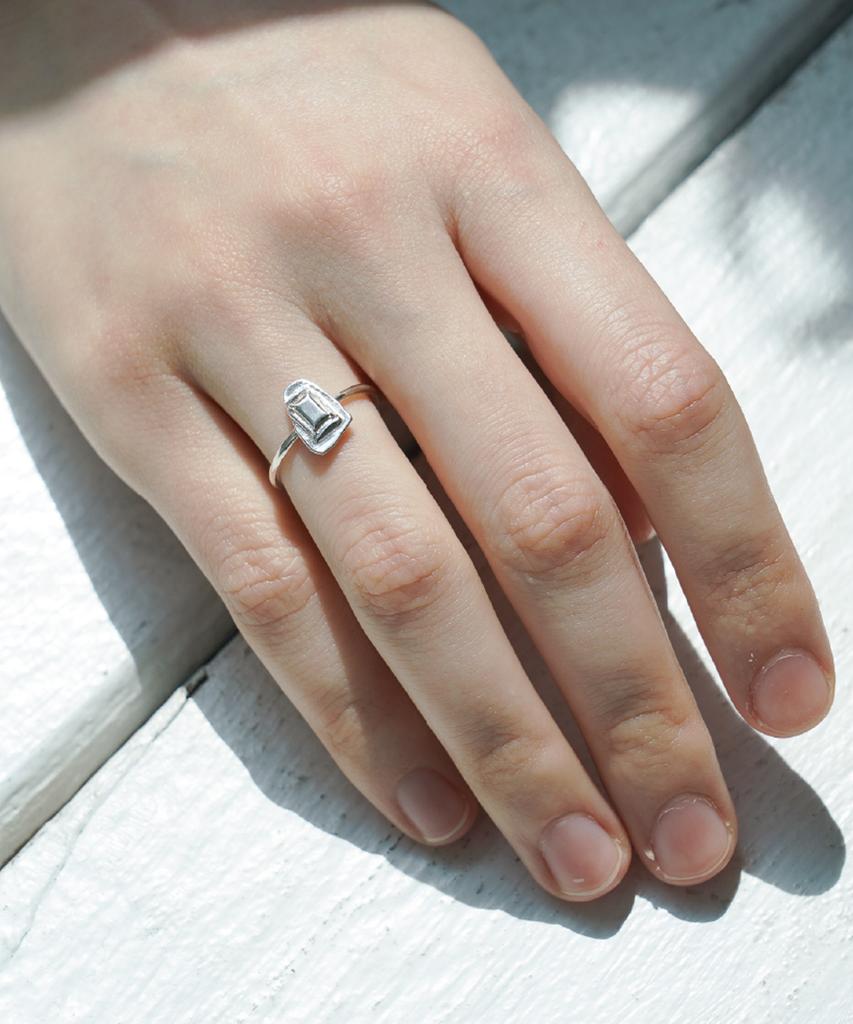 Overgrey Truth Mirror Ring - S