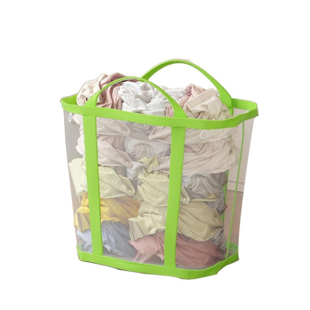 

Large Capacity Dirty Clothes Basket Wall Mounted Clothes Storage Basket Apartment L зелёный
