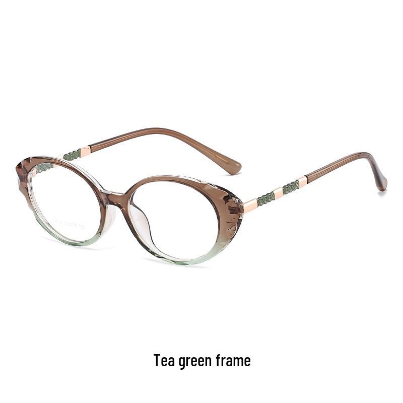 

Retro Oval French-Style Women s Sunglasses: Lightweight TR Frame, Flat Lenses, Small Face Fit - Model 6041
