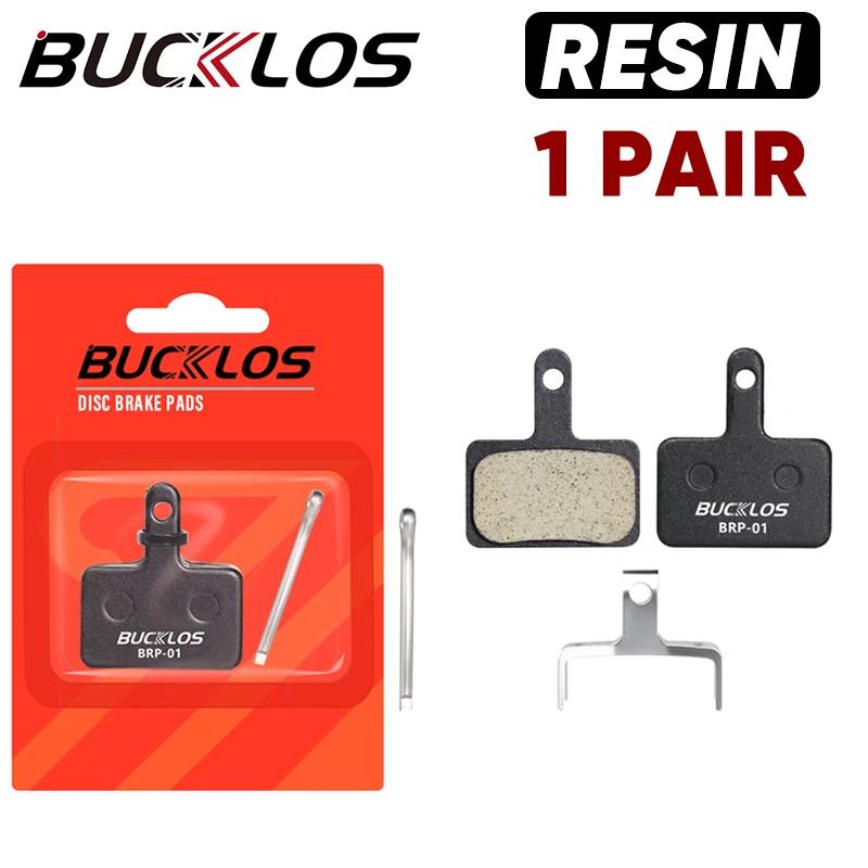 

BUCKLOS Resin Brake Pads 1/2/4/6/8/10PC Bike Hydraulic Disc Pads For SHIMANO MT200 B01S Wear-resistant Durable Bicycle Brake Pad Resin 1Pair