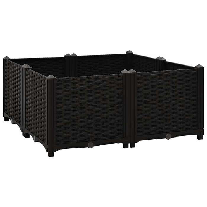 316540 vidaXL Lit surélevé 80x80x38 cm Polypropylène