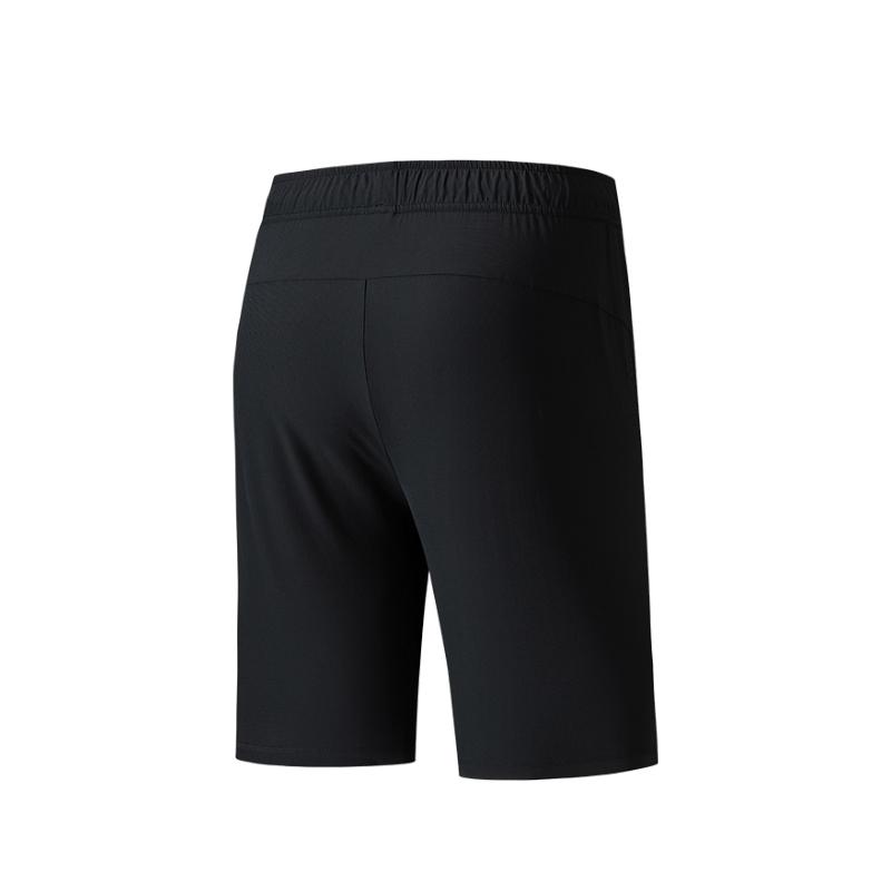 Anta Champion All-Weather Outdoor Series Solid Color Breathable Versatile Five-Point Sports Shorts Men Shorts Basic-Black 152520302-1