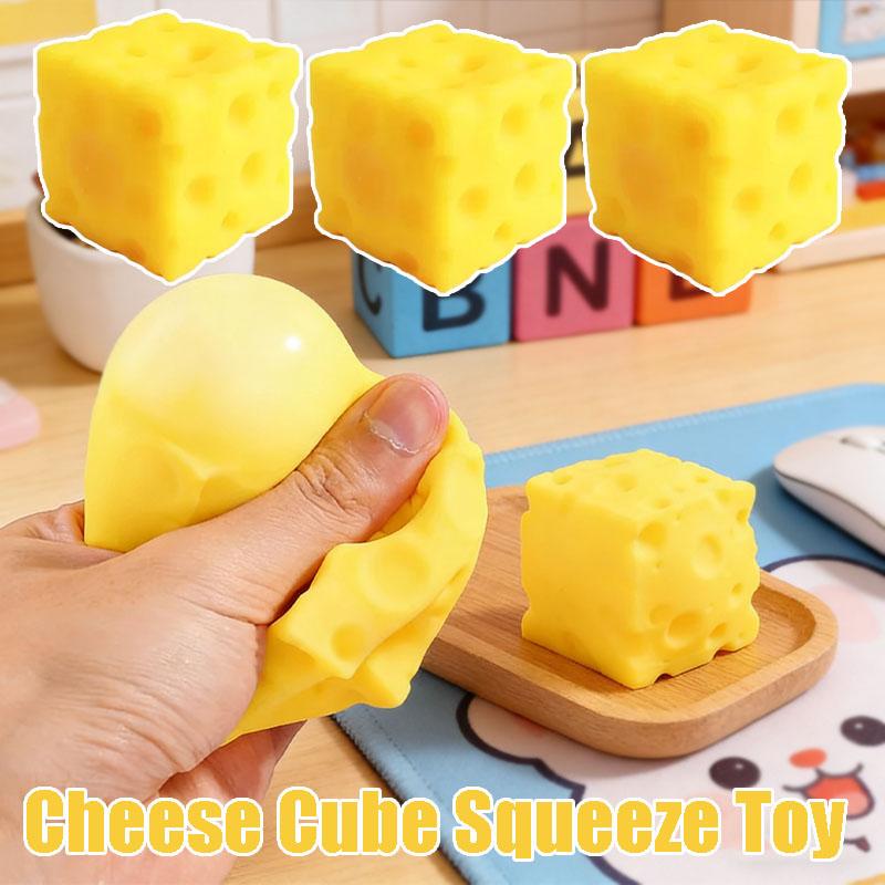 Jucării Squishy Pătrate Brânză Strivibile Rebound Lent Push Relief Stres Jucărie Senzorială Moale Unt Brânză Fidget Jucărie Cadou de Crăciun
