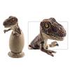 Dinosaur Figurine Set of 3 Half-hatched Dinosaur Eggs with Base
