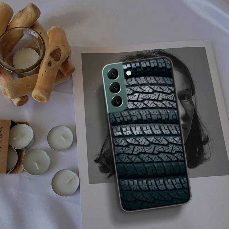 Pneu Roda de roda Telefone para Samsung Galaxy S20 FE S21 Plus S22 S23 S24 Ultra Case S10 S10E S9 S8 S7 Edge Capa Silicone Macio Coqu