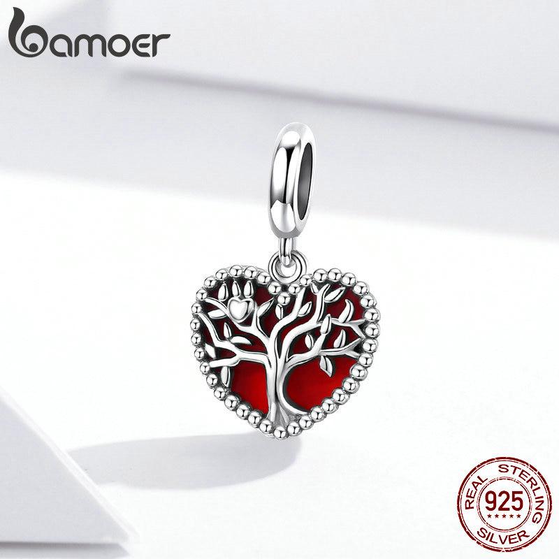 

Подвеска Bamoer из стерлингового серебра 925 пробы, подходит для оригинального дерева, браслета, ожерелья, ювелирных изделий своими руками 925 silver