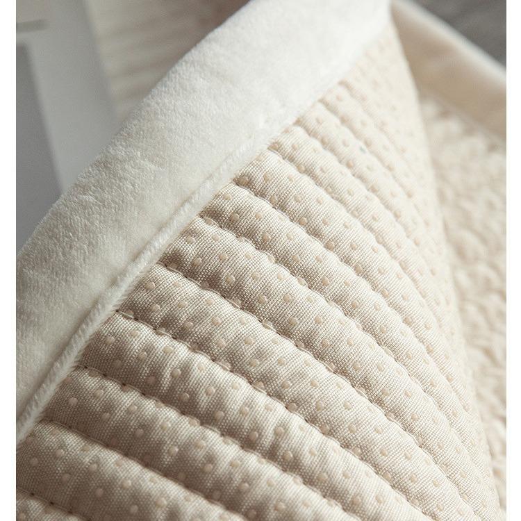 Modern Simple Milk White Fashion Sofa Cushion Thickened Non-Slip Sofa Cover Autumn And Winter Four Seasons Three-Person Sofa Cushion