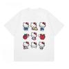 Hello Kitty Printed Cute Fashion Children's T-shirt Summer Daily Outdoor Sports and Leisure Street Short-sleeved