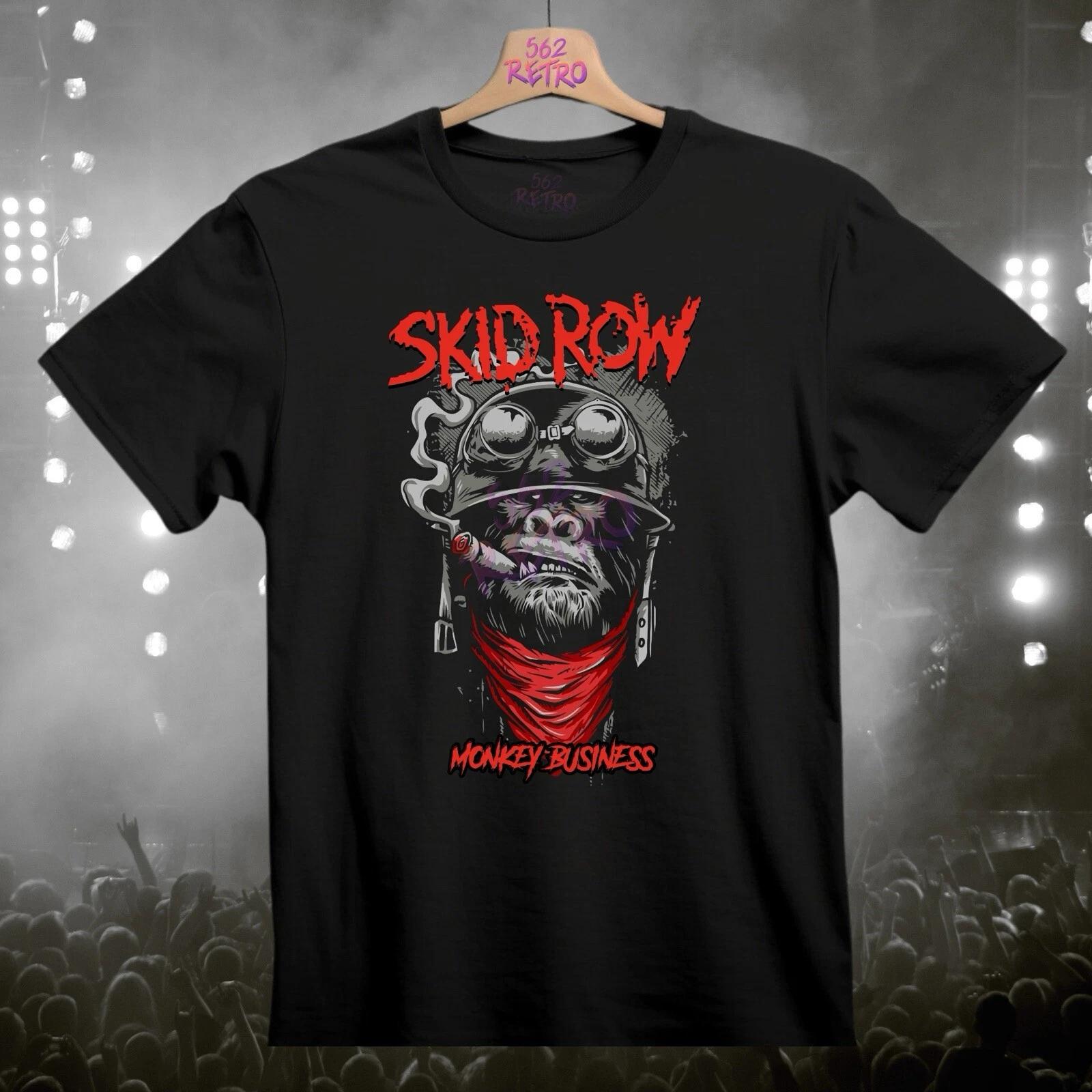 SKID ROW Monkey Business Metal Rock Band T-Shirt Black S-3XL L