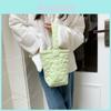 Charmante gesteppte Bucket Bag mit Blumenmuster für Damen mit weichem Griff Pastellfarben