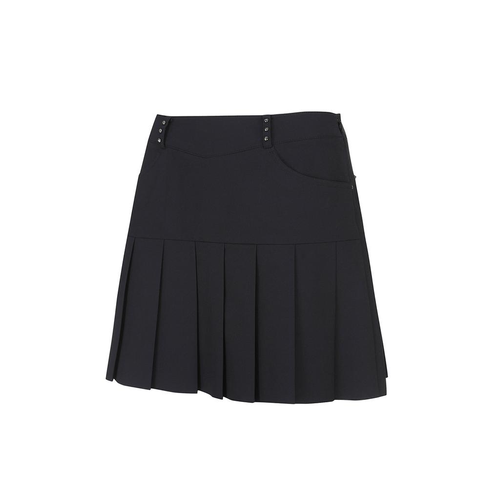 ANEW GOLF Women Biglogo Pleats Skirt_Bk