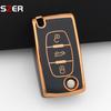 For Citroen C2 C3 C4 C5 C6 Xsara Berlingo For Peugeot 207 307 308 407 607 807 Fashion Tpu Car Key Case Cover Keychain Fob Shell