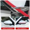 4PCS Auto Stoßstange Tür Kantenschutz Gummi Ecke Rückspiegel Schutz Anti-Scratch Streifen Aufkleber Auto Styling