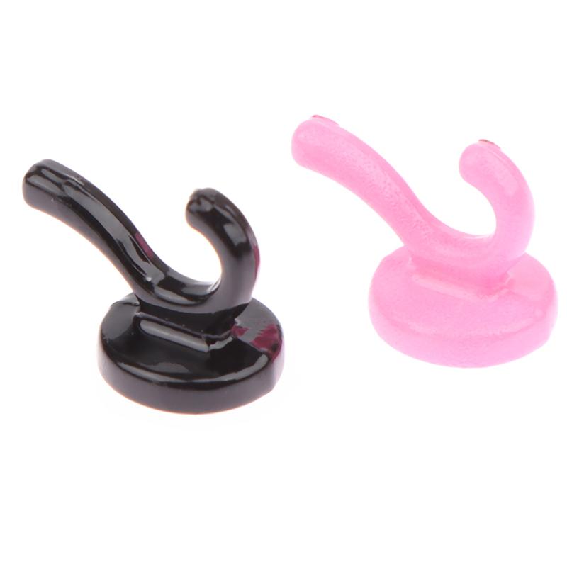 3Pcs Dollhouse Mini Clothes Hat Hook Dollhouse Simulation Wall Hook Model For 1/12 Dolls House Decor Accessories