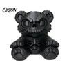 Housse anti-poussière de remorque Ours effrayant Housse d'attelage, Bouchon d'échappement imprimé en 3D, Casquette mécanique Squelette d'attelage pour Camion SUV, Accessoire de voiture d'Halloween
