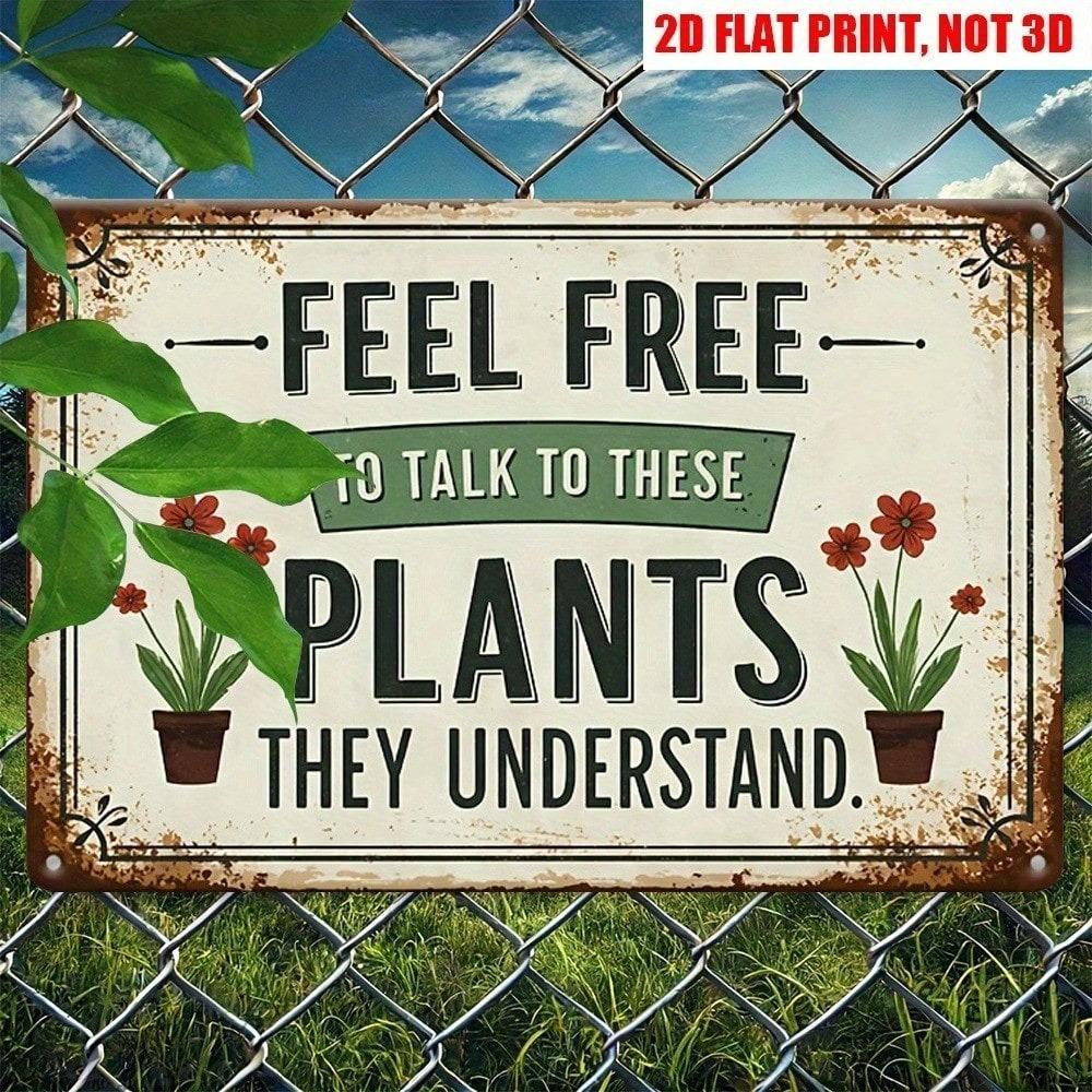 Vintage Botanical Metal Sign Garden Wall Decor Plant Lover Home Decoration