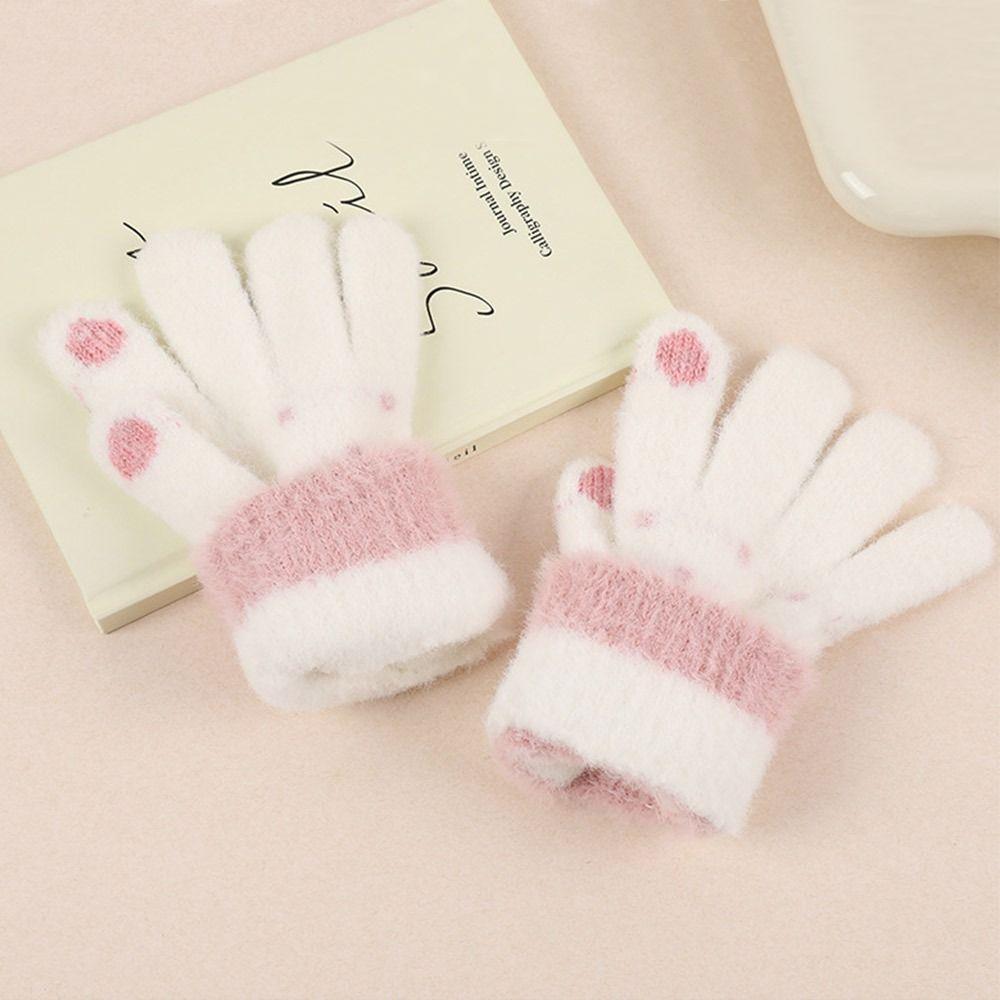 Thickened Warm Gloves Non Slip Knitted Gloves Fashion Touchscreen Gloves  Women Men