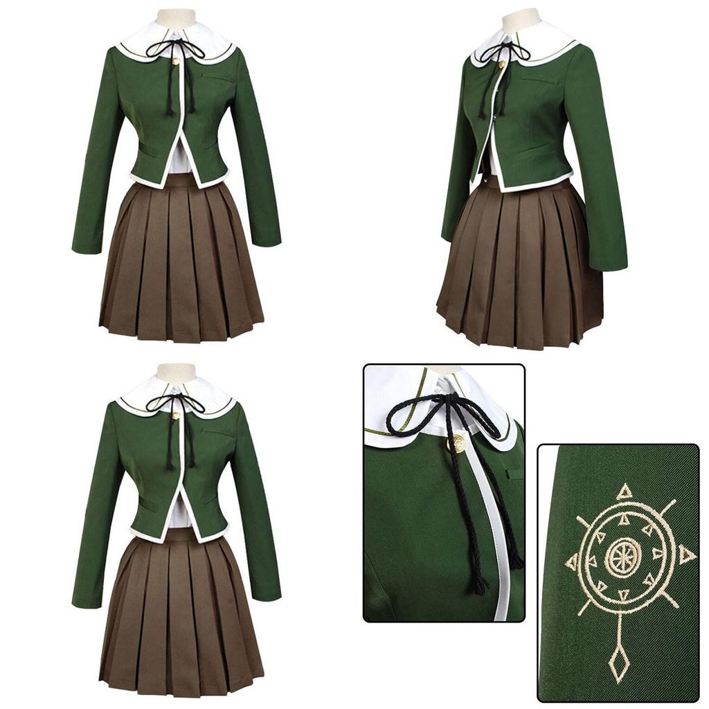 Stylish Danganronpa Chihiro Fujisaki Uniform Suit Cosplay Costume Full Set Available